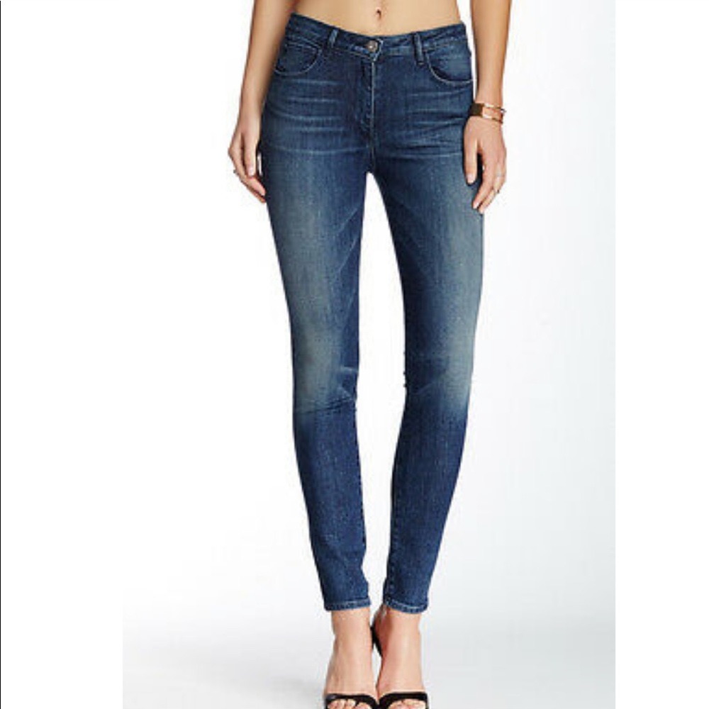 3x1 High Rise Dark Wash Skinny Jeans